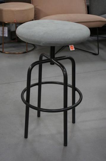 Leuke ronde barkruk barstoel Zipp Jess Design metaal & leer beschikbaar voor biedingen