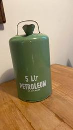 5 ltr reseda groene petroleum kan, Antiek en Kunst, Ophalen of Verzenden