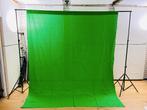 Bresser backgrounds (green, black), hanging system, Ophalen, Gebruikt