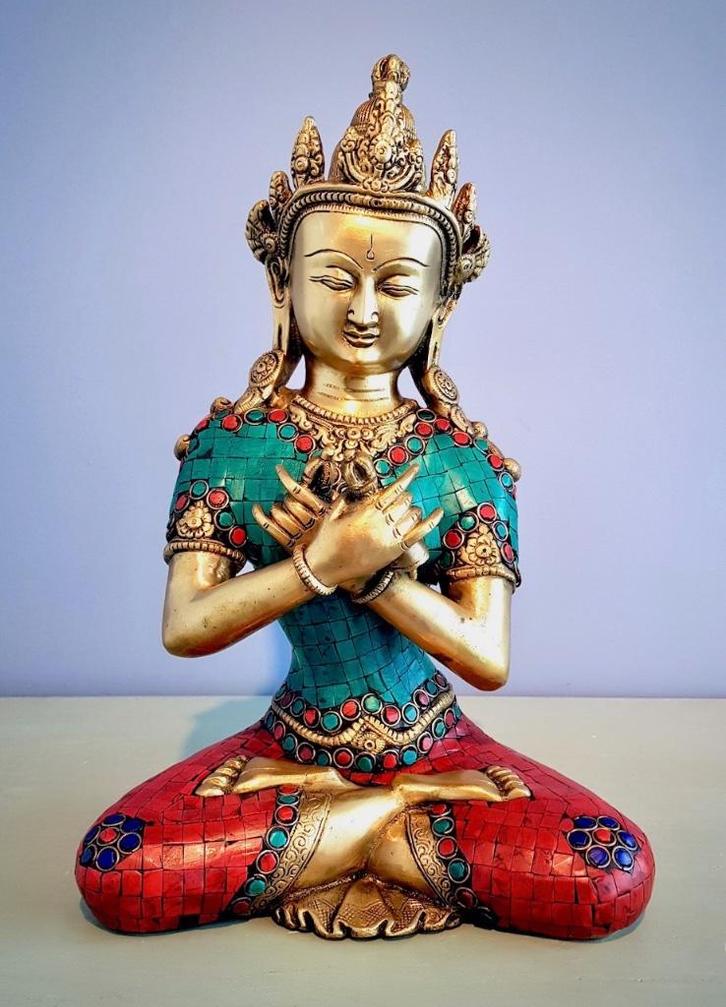 VAJRADHARA BOEDDHA STONEWORK 33 CM, Huis en Inrichting, Woonaccessoires | Boeddhabeelden, Nieuw, Ophalen of Verzenden