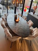 Eettafel zwart/goud, Overige materialen, Nieuw, Ophalen of Verzenden, Vijf personen of meer