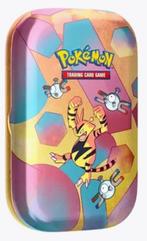 Pokemon - Electabuzz Tin met 50 verschillende kaarten, Ophalen of Verzenden, Zo goed als nieuw, Meerdere kaarten