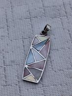 Vintage hanger parelmoer/zilver, Sieraden, Tassen en Uiterlijk, Antieke sieraden, Verzenden, Zilver, Hanger