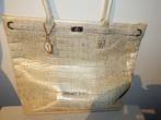Versace jeans ruime shopper goud kleurig merk hanger, Verzenden, Zo goed als nieuw, Overige kleuren, Shopper
