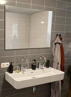 Wastafel 100cm inclusief 2 kranen & pop-up waste, Huis en Inrichting, Badkamer | Badkamermeubels, Ophalen, 50 tot 100 cm, Zo goed als nieuw