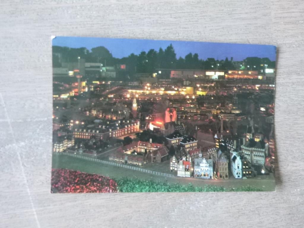 Den Haag, Madurodam/panorama  's avonds 1985, Verzenden, 1980 tot heden, Gelopen, Zuid-Holland