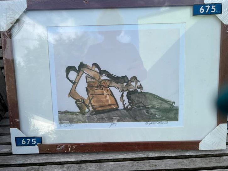 Twee schilderijen van Chr. Paul Damsté, Antiek en Kunst, Kunst | Schilderijen | Abstract, Ophalen