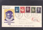 FDC E 28 Kind 1956 aangetekend (846), Postzegels en Munten, Verzenden, Beschreven, Nederland