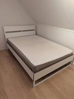 Trysil Ikea tweelersoonsbed wit 1.40 bij 2.00 zgan, Ophalen, Wit, Tweepersoons, 140 cm