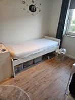 Ikea Släkt Bedframe met Lattenbodem, Huis en Inrichting, Ophalen, 90 cm, Eenpersoons, Wit