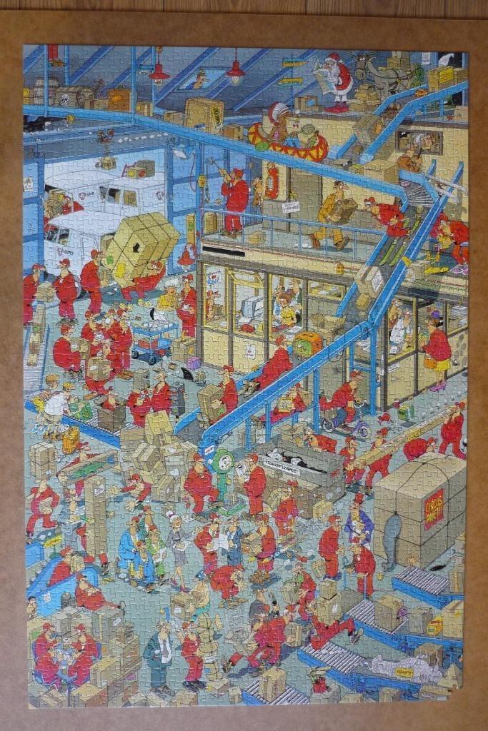 Oude Jumbo Jan van Haasteren '' HET POSTKANTOOR '' 1500-1 st, Hobby en Vrije tijd, Denksport en Puzzels, Gebruikt, Legpuzzel, 500 t/m 1500 stukjes