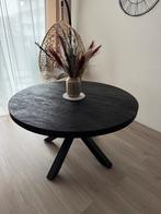 Ronde eettafel van massief mangohout – Ø130 cm, Huis en Inrichting, Tafels | Eettafels, Ophalen of Verzenden, Zo goed als nieuw