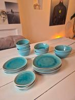 Turquoise Servies - 24 Delig - Perfecte Staat, Huis en Inrichting, Keuken | Servies, Ophalen