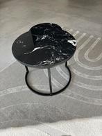 Marmeren salontafels, Huis en Inrichting, Tafels | Salontafels, Rond, Zo goed als nieuw, Minder dan 50 cm, 50 tot 100 cm