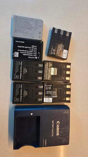 Hih capacity batterijenset Canon NB3L 3,7V 1200mA + oplader  beschikbaar voor biedingen