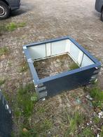 Stalen plantenbak 100x100x40cm antraciet outlet, Tuin, Nieuw, Ophalen of Verzenden, Metaal