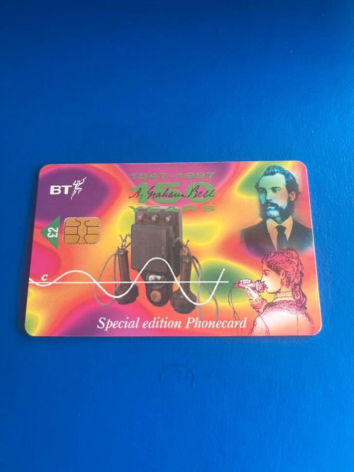 BT Telefoonkaart A. Graham Bell - Speciale Editie, Verzamelen, Telefoonkaarten, Buitenland, Ophalen of Verzenden