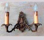 Antieke Messing Wandlamp, Ophalen of Verzenden