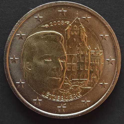 Luxemburg 2008: Château de Berg, Postzegels en Munten, Munten | Europa | Euromunten, Losse munt, 2 euro, Luxemburg, Ophalen of Verzenden