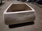 Witte stoere pot, Tuin en Terras, Bloempotten, Rond, Ophalen of Verzenden, Zo goed als nieuw, Aardewerk