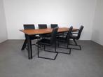 Luxe Eettafel met 6 Stoelen | GRATIS BEZORGING, Huis en Inrichting, Gebruikt, 100 tot 150 cm, 200 cm of meer, Ophalen of Verzenden
