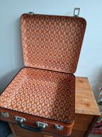 Retro Vintage koffertje bruin met, Overige materialen, Minder dan 50 cm, Ophalen of Verzenden, Zo goed als nieuw