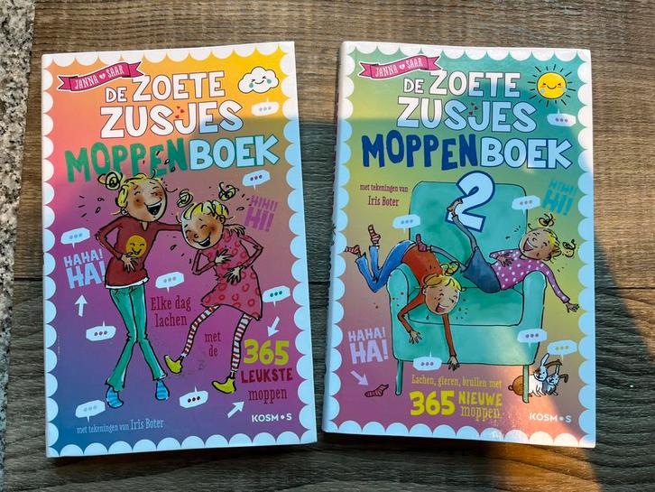 De zoete zusjes moppenboek deel 1 en deel 2, Boeken, Humor, Zo goed als nieuw, Moppen, Ophalen of Verzenden