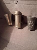 3 tinnen voorwerpen, Ophalen of Verzenden