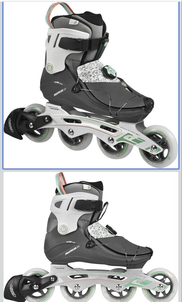 Zgan Powerslide VI Endorfine Dames Inlineskates Maat 41, Sport en Fitness, Skeelers, Zo goed als nieuw, Inline skates 4 wielen