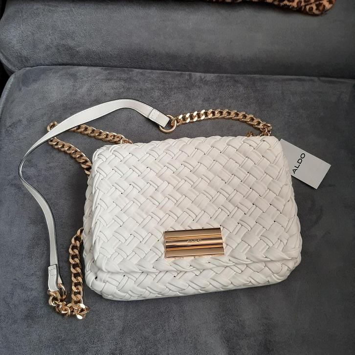 Aldo witte schoudertas, nooit gebruikt, Sieraden, Tassen en Uiterlijk, Tassen | Damestassen, Nieuw, Wit, Ophalen of Verzenden