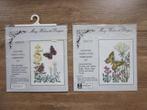Mary Hickmott Designs 4 originele borduur telpatronen vlinde, Hobby en Vrije tijd, Borduren en Borduurmachines, Ophalen of Verzenden