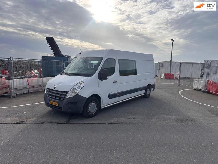 Renault Master T35 2.3 dCi L4H2 Dubbel Cabine.Airco.Navi.Max, Auto's, Bestelauto's, Bedrijf, Te koop, ABS, Airbags, Airconditioning