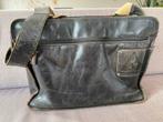 Leren tas, Sieraden, Tassen en Uiterlijk, Tassen | Schooltassen, Gebruikt, Zwart, Aktetas of Boekentas, 30 tot 40 cm