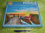 Nieuw in seal: Idyllische puzzel boot aan steiger - 1000 st, Ophalen of Verzenden, 500 t/m 1500 stukjes, Nieuw, Legpuzzel
