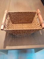 Gevlochten Mand Korf rechthoekig, Ophalen, Overige materialen, Gebruikt, Mand