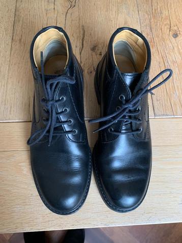 Zwarte leren schoenen bijna nieuw
