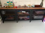 Ikea FJÄLLBO Tv-meubel, zwart, 150x36x54 cm, Huis en Inrichting, Ophalen, 50 tot 100 cm, Zo goed als nieuw, Minder dan 100 cm