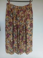 Vintage HIRSCH collections lange midi plooirok bloemen mt 42, Kleding | Dames, Rokken, Ophalen of Verzenden, Nieuw, Maat 42/44 (L)