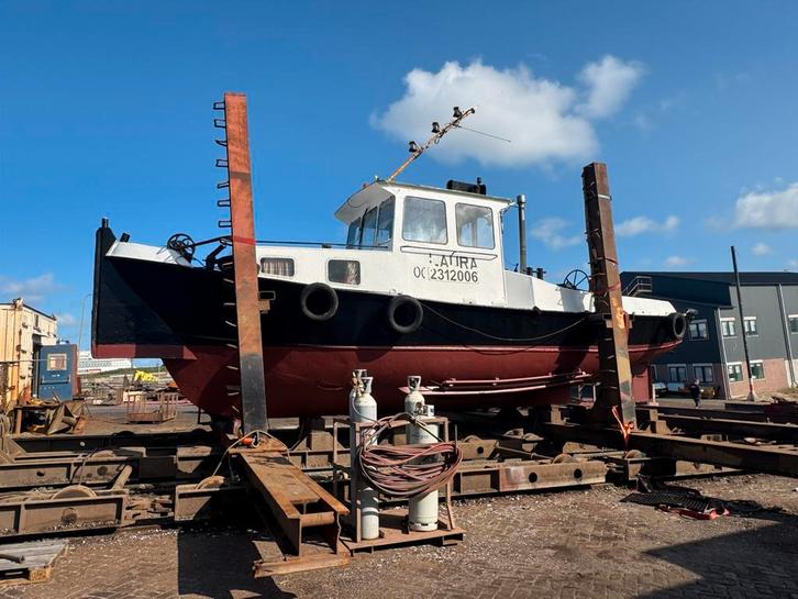 sleep / duw boot met nw cvo, Watersport en Boten, Beroepsscheepvaart, Gebruikt, Sleepboot, 100 tot 200 pk, 10 tot 25 meter, Diesel