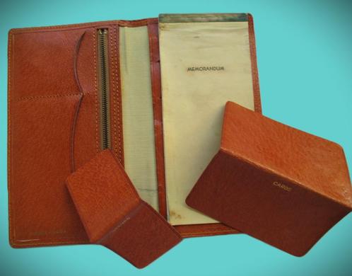 Portemonnee~Beurs~Cards~Jet Sec Leren portefeuille~Cards~Mem, Sieraden, Tassen en Uiterlijk, Portemonnees, Gebruikt, Overige merken