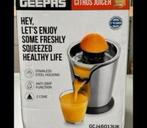 Geepas GCJ46013 100 Watt Citruspers citrus sinaasappel-pers, Elektrisch, Citruspers, Nieuw, Ophalen of Verzenden