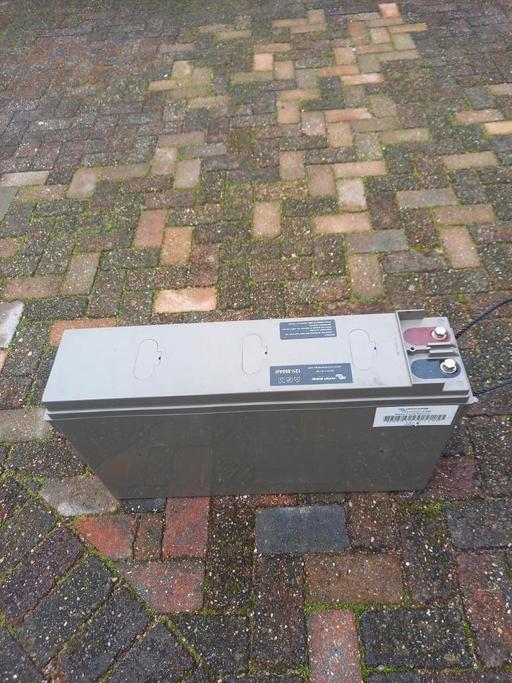 Victron Energie AGM Deepcycle Accu 12V 200Ah - Zo Goed Als N, Caravans en Kamperen, Camper-accessoires, Gebruikt, Ophalen