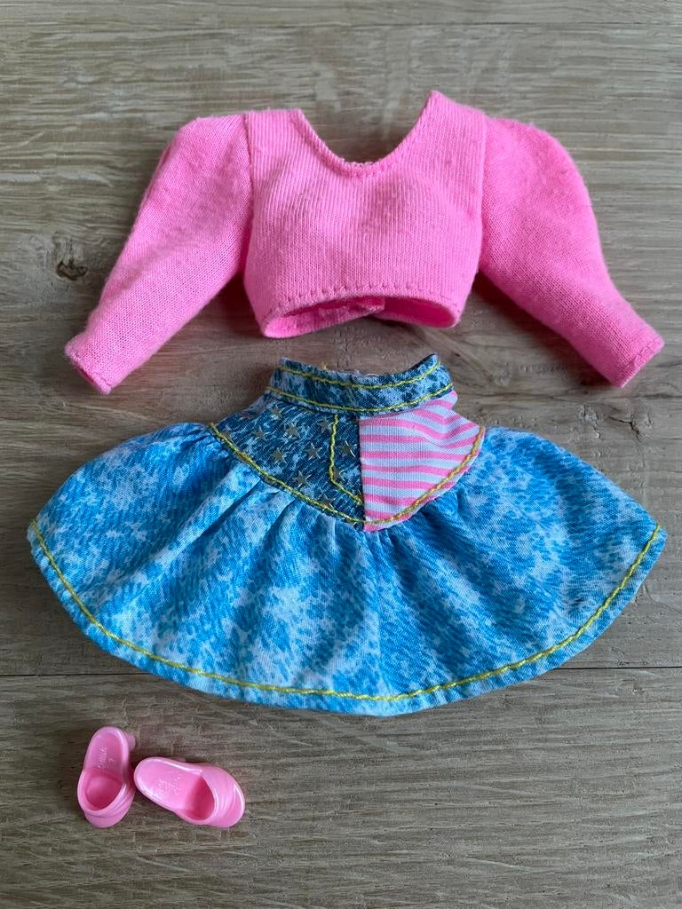Vintage All American Barbie outfit Mattel 1990, Ophalen of Verzenden, Gebruikt, Kleertjes