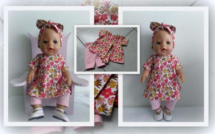 Poppenkleertjes kleertjes voor een baby pop van 43 cm no 1, Kinderen en Baby's, Speelgoed | Poppen, Nieuw, Babypop, Ophalen of Verzenden