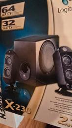 Speaker set logitech 64 watt, Computers en Software, Pc speakers, Ophalen of Verzenden