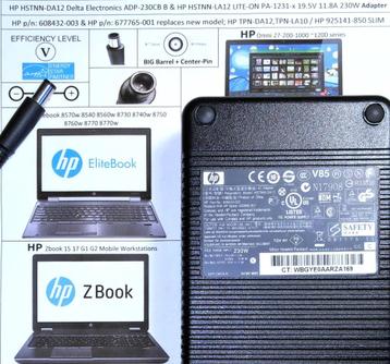 HP Zbook 17 15 G2 Elitebook 8760w 8770w 19.5V 230W Adapter beschikbaar voor biedingen