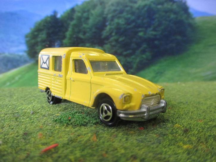 1:60 Citroen Acadiane POST - Majorette Dyane, Hobby en Vrije tijd, Modelauto's | Overige schalen, Gebruikt, Auto, Ophalen of Verzenden