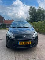 Ford Ka 1.2 51KW 2010 Zwart, Auto's, Voorwielaandrijving, Stof, 1242 cc, 4 cilinders