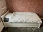 Bed Lara met bedlade, Huis en Inrichting, Slaapkamer | Bedden, 90 cm, Eenpersoons, Wit, Zo goed als nieuw