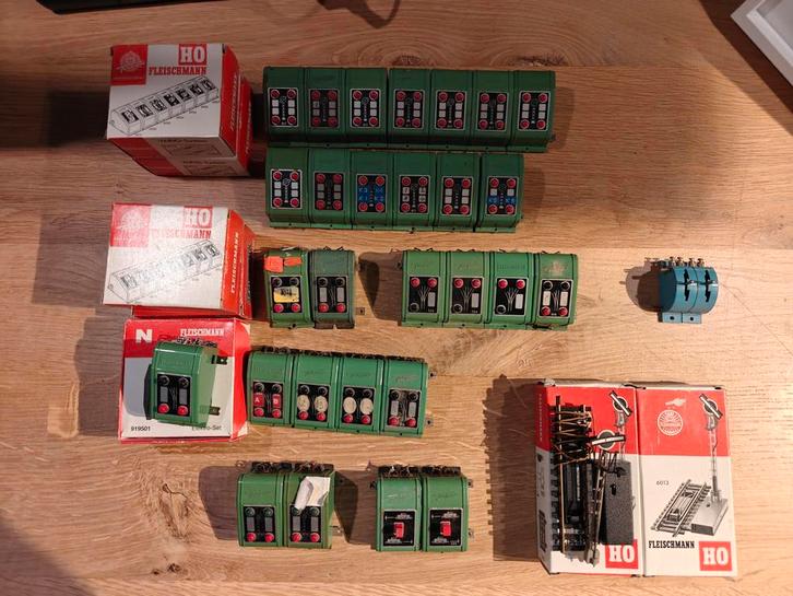 Fleischmann schakelkastjes en seinen, Hobby en Vrije tijd, Modeltreinen | H0, Gebruikt, Transformator of Voeding, Gelijkstroom of Wisselstroom